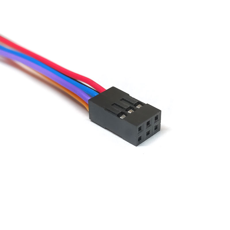 کانکتور هوزینگ 2.54mm 6pin 2x3 مادگی سیمدار