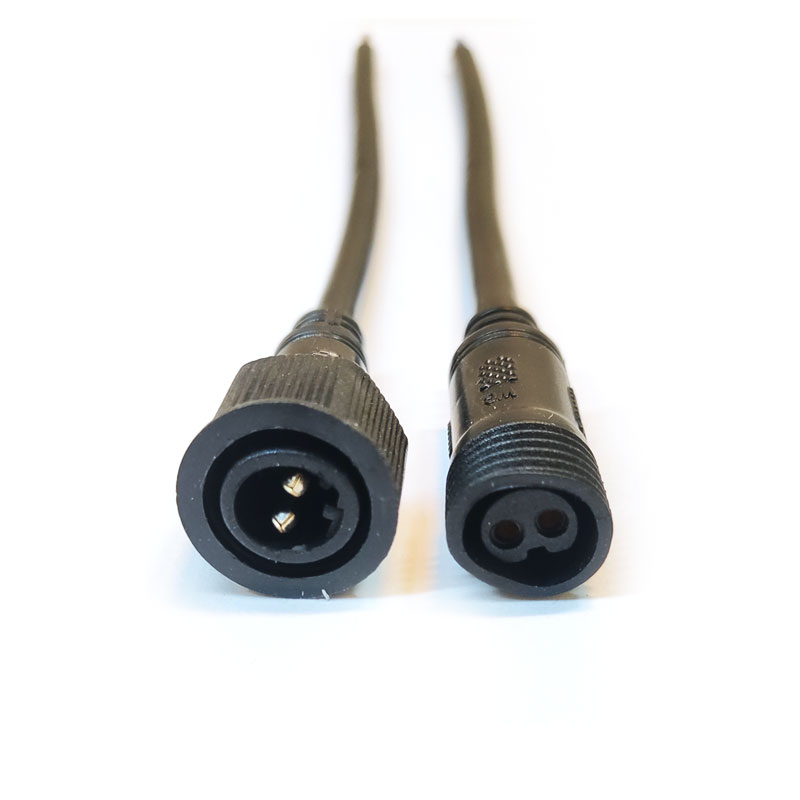 کانکتور بین راهی ضدآب مشکی 2pin