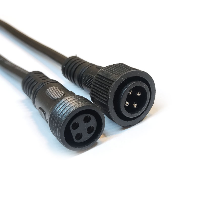 کانکتور بین راهی ضدآب مشکی 4pin