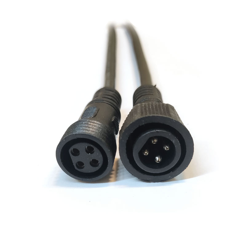 کانکتور بین راهی ضدآب مشکی 4pin