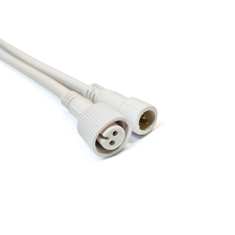 کانکتور بین راهی ضدآب سفید 2pin